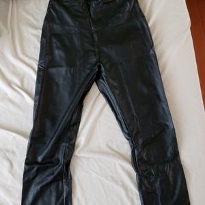 Faux leather leggings